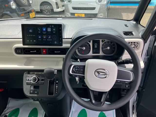 ムーヴキャンバスストライプスG4WD CVT ディスプレイオーディオ 運転席・助手席シートヒーター オートホールド機能 電動パーキングブレーキ プッシュボタンスタート 両側電動スライドドア アイドリングストップ フォグランプ(福島県)の中古車