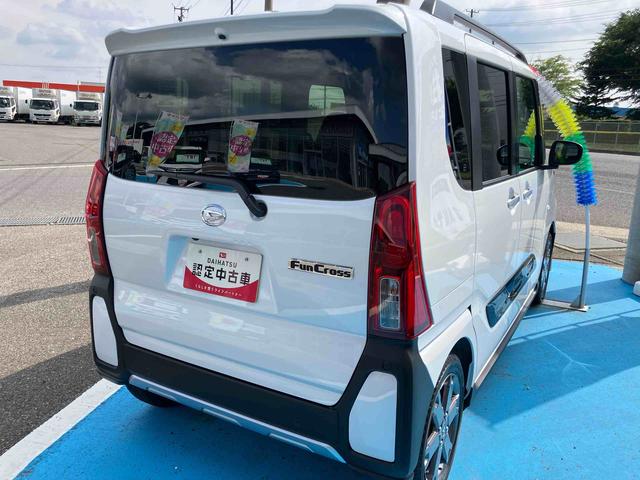 タントファンクロスターボリミテッド2WD CVT 660cc ディスプレイオーディオ バックカメラ ETC 前席シートヒーター 衝突被害軽減ブレーキ 横滑り防止機能 両側電動スライドドア クルーズコントロール(福島県)の中古車