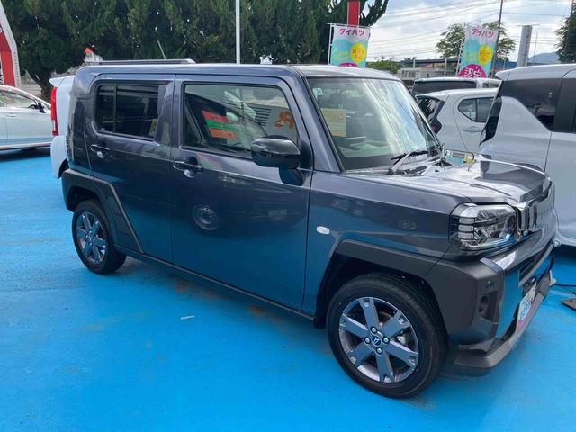 タフトGターボ ダーククロムベンチャー2WD CVT 660cc ディスプレイオーディオ バックカメラ 衝突被害軽減ブレーキ 横滑り防止機能 前席シートヒーター LEDヘッドライト フォグランプ 電動パーキングブレーキ(福島県)の中古車