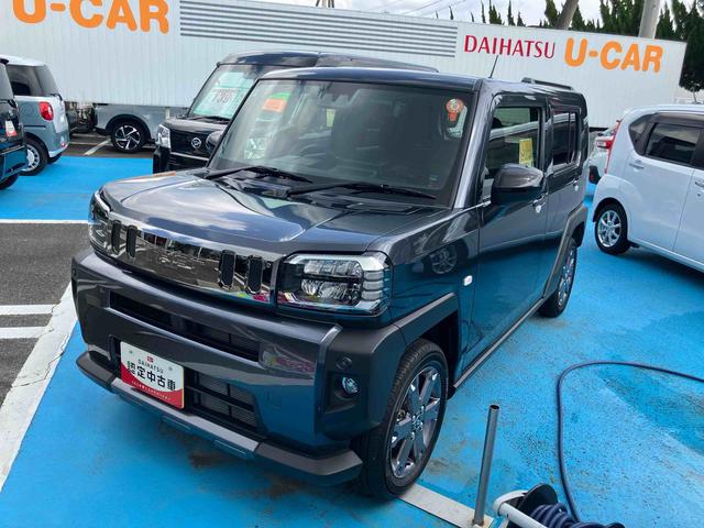 タフトGターボ ダーククロムベンチャー2WD CVT 660cc ディスプレイオーディオ バックカメラ 衝突被害軽減ブレーキ 横滑り防止機能 前席シートヒーター LEDヘッドライト フォグランプ 電動パーキングブレーキ(福島県)の中古車
