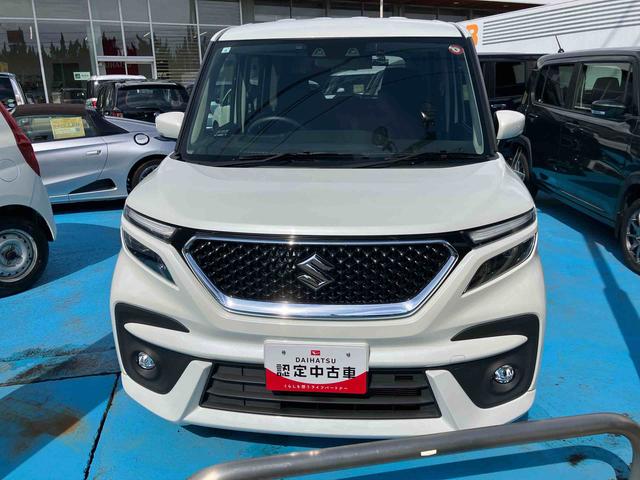 ソリオバンディットハイブリッドＭＶ４ＷＤ　ＣＶＴ　１２００ｃｃ　ナビ　バックカメラ　衝突被害軽減ブレーキ　横滑り防止機能　コーナーセンサー　アイドリングストップ　プッシュボタンスタート　両側電動スライドドア　オートライト（福島県）の中古車