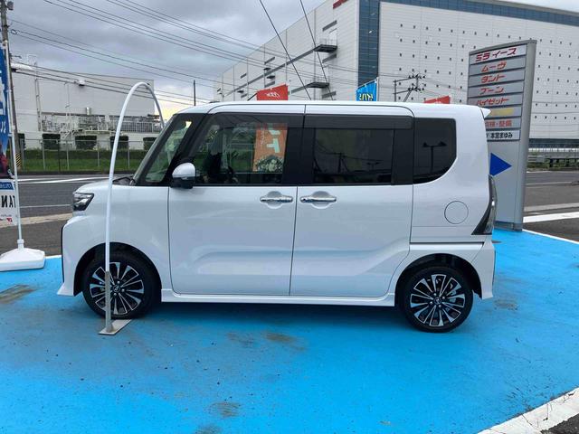 タントカスタムRSターボ車 4WD バックカメラ 純正7インチナビ ナビ連動ドライブレコーダー 両側スライドドア 運転席・助手席シートヒーター 走行距離2100以下 電動パーキングブレーキ LEDライト オートライト(福島県)の中古車