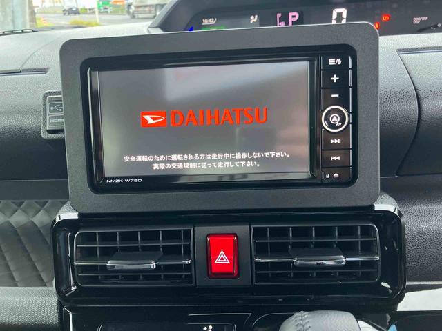 タントカスタムRSターボ車 4WD バックカメラ 純正7インチナビ ナビ連動ドライブレコーダー 両側スライドドア 運転席・助手席シートヒーター 走行距離2100以下 電動パーキングブレーキ LEDライト オートライト(福島県)の中古車
