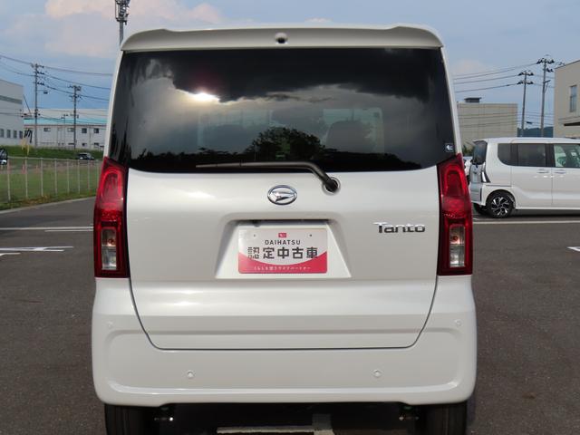 タントＸ４ＷＤ　ＣＶＴ　６６０ｃｃ　衝突被害軽減ブレーキ　横滑り防止装置　ＡＢＳ　アイドリングストップ　プッシュボタンスタート　両側スライドドア　オートエアコン　前席シートヒーター　ナビ用バックカメラ（福島県）の中古車