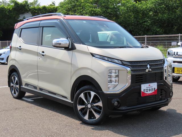 ｅＫクロスＴ４ＷＤ　ＣＶＴ　６６０ｃｃ　ターボ　ハイブリッド　カーナビ　全方位モニター　ＥＴＣ車載器　衝突被害軽減ブレーキ　ＡＢＳ　運転席・助手席エアバッグ　　オートエアコン　フロントフォグランプ（福島県）の中古車