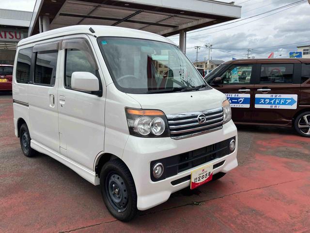 アトレーワゴンカスタムターボＲＳ４ＷＤ　ＣＶＴ　６６０ｃｃ　両側スライドドア　ベンチシート　ナビ　運転席・助手席エアバッグ　全席パワーウィンドウ　左右乗降アシストグリップ　トップシェイドフロントガラス　リヤヒーター　ワンオーナー車（福島県）の中古車