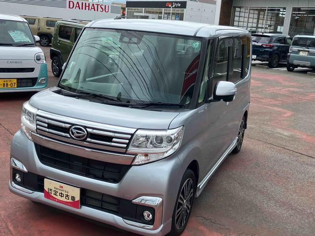 タントカスタムＲＳ　ＳＡIII２ＷＤ　ＣＶＴ　６６０ｃｃ　ターボ　ナビ　バックモニター　衝突被害軽減ブレーキ　横滑り防止装置　ＡＢＳ　アイドリングストップ　プッシュボタンスタート　両側電動スライドドア　運転席シートヒーター（福島県）の中古車
