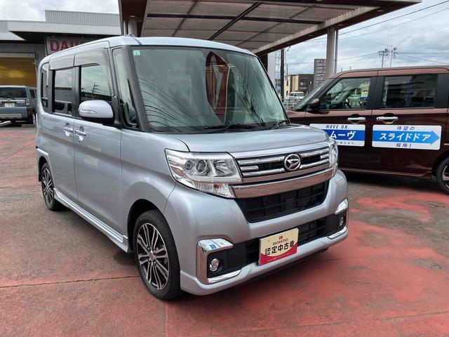 タントカスタムＲＳ　ＳＡIII２ＷＤ　ＣＶＴ　６６０ｃｃ　ターボ　ナビ　バックモニター　衝突被害軽減ブレーキ　横滑り防止装置　ＡＢＳ　アイドリングストップ　プッシュボタンスタート　両側電動スライドドア　運転席シートヒーター（福島県）の中古車