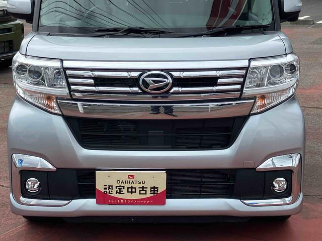 タントカスタムＲＳ　ＳＡIII２ＷＤ　ＣＶＴ　６６０ｃｃ　ターボ　ナビ　バックモニター　衝突被害軽減ブレーキ　横滑り防止装置　ＡＢＳ　アイドリングストップ　プッシュボタンスタート　両側電動スライドドア　運転席シートヒーター（福島県）の中古車