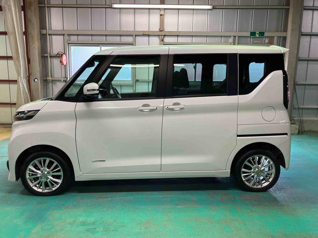 ルークスハイウェイスター　Ｘフルタイム４ＷＤ　ＣＶＴ　６６０ｃｃ　ハイブリッド　衝突被害軽減ブレーキ　横滑り防止装置　ＡＢＳ　カーナビ　ドライブレコーダー　両側スライドドア　全方位モニター　フルオートエアコン（福島県）の中古車