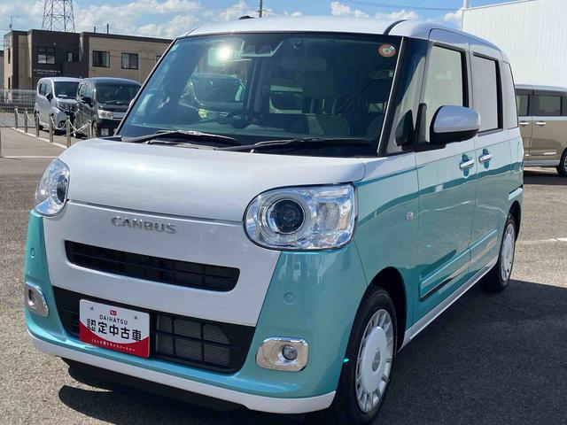 ムーヴキャンバスストライプスＧ２ＷＤ　ＣＶＴ　６６０ｃｃ　ナビ　全方位モニター　ドライブレコーダー　両側電動スライドドア　衝突被害軽減ブレーキ　横滑り防止装置　ＡＢＳ　アイドリングストップ　プッシュボタンスタート　シートヒーター（福島県）の中古車