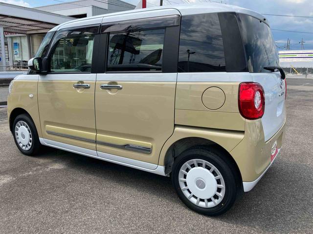 ムーヴキャンバスストライプスＧ４ＷＤ　６６０ｃｃ　両側電動スライドドア　ホットカップホルダー　ナビ　バックモニター　衝突被害軽減ブレーキ　横滑り防止装置　ＡＢＳ　サイドエアバッグ　アイドリングストップ　プッシュボタンスタート（福島県）の中古車