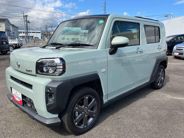 タフトGターボ2WD CVT 660cc 衝突被害軽減ブレーキ 横滑り防止装置 ABS アイドリングストップ プッシュボタンスタート スカイフィールトップ ディスプレイオーディオ バックモニター 前席シートヒーター(福島県)の中古車