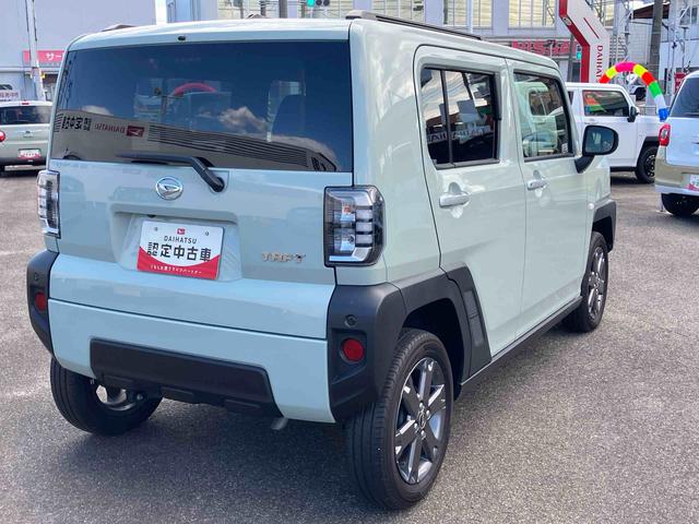 タフトGターボ2WD CVT 660cc 衝突被害軽減ブレーキ 横滑り防止装置 ABS アイドリングストップ プッシュボタンスタート スカイフィールトップ ディスプレイオーディオ バックモニター 前席シートヒーター(福島県)の中古車