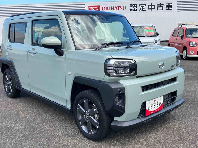 タフトGターボ2WD CVT 660cc 衝突被害軽減ブレーキ 横滑り防止装置 ABS アイドリングストップ プッシュボタンスタート スカイフィールトップ ディスプレイオーディオ バックモニター 前席シートヒーター(福島県)の中古車