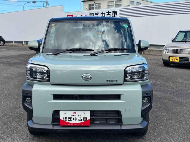 タフトGターボ2WD CVT 660cc 衝突被害軽減ブレーキ 横滑り防止装置 ABS アイドリングストップ プッシュボタンスタート スカイフィールトップ ディスプレイオーディオ バックモニター 前席シートヒーター(福島県)の中古車