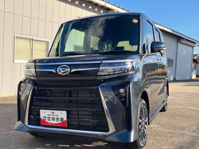 タントカスタムＲＳ４ＷＤ　ＣＶＴ　ターボ　６６０ｃｃ　両側電動スライドドア　ナビ　ドラレコ　全方位モニター　衝突被害軽減ブレーキ　横滑り防止装置　ＡＢＳ　サイドエアバッグ　アイドリングストップ　プッシュボタンスタート（福島県）の中古車