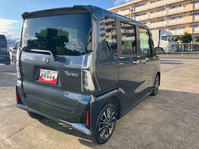 タントカスタムＲＳ４ＷＤ　ＣＶＴ　ターボ　６６０ｃｃ　両側電動スライドドア　ナビ　ドラレコ　全方位モニター　衝突被害軽減ブレーキ　横滑り防止装置　ＡＢＳ　サイドエアバッグ　アイドリングストップ　プッシュボタンスタート（福島県）の中古車
