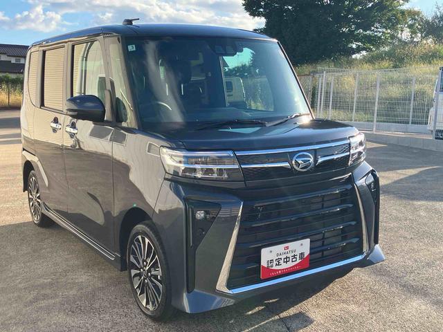 タントカスタムＲＳ４ＷＤ　ＣＶＴ　ターボ　６６０ｃｃ　両側電動スライドドア　ナビ　ドラレコ　全方位モニター　衝突被害軽減ブレーキ　横滑り防止装置　ＡＢＳ　サイドエアバッグ　アイドリングストップ　プッシュボタンスタート（福島県）の中古車