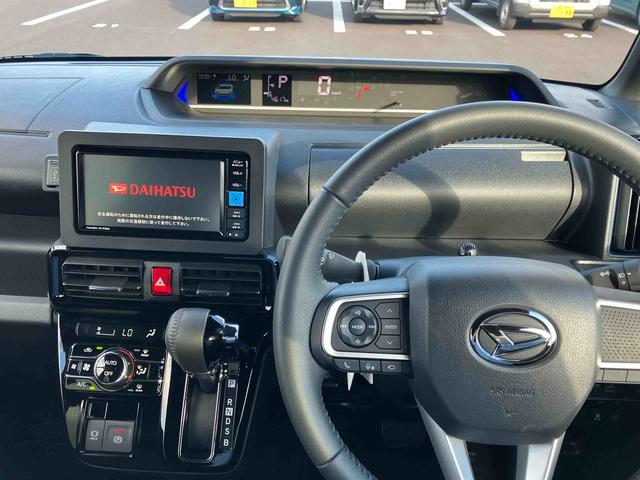 タントカスタムＲＳ２ＷＤ　ＣＶＴ　６６０ｃｃ　ターボ　ナビ　ドラレコ　全方位モニター　両側電動スライドドア　衝突被害軽減ブレーキ　横滑り防止装置　ＡＢＳ　アイドリングストップ　プッシュボタンスタート（福島県）の中古車