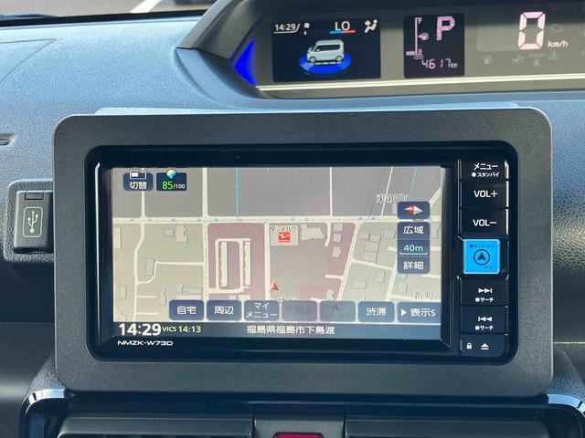 タントカスタムＲＳ２ＷＤ　ＣＶＴ　６６０ｃｃ　ターボ　ナビ　ドラレコ　全方位モニター　両側電動スライドドア　衝突被害軽減ブレーキ　横滑り防止装置　ＡＢＳ　アイドリングストップ　プッシュボタンスタート（福島県）の中古車