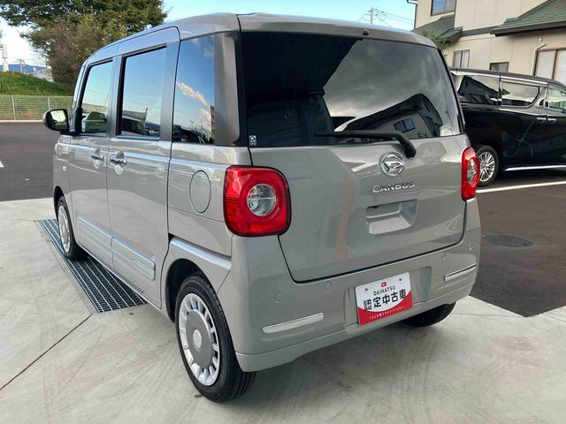 ムーヴキャンバスセオリーＧ２ＷＤ　ＣＶＴ　６６０ｃｃ　両側電動スライドドア　衝突被害軽減ブレーキ　横滑り防止装置　ＡＢＳ　アイドリングストップ　プッシュボタンスタート　ホットカップホルダー　前席シートヒーター（福島県）の中古車