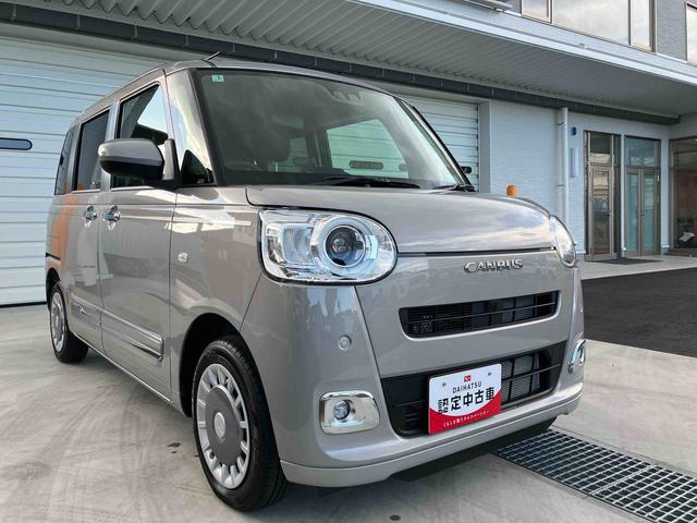 ムーヴキャンバスセオリーＧ２ＷＤ　ＣＶＴ　６６０ｃｃ　両側電動スライドドア　衝突被害軽減ブレーキ　横滑り防止装置　ＡＢＳ　アイドリングストップ　プッシュボタンスタート　ホットカップホルダー　前席シートヒーター（福島県）の中古車