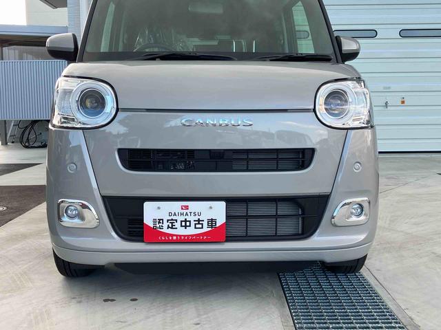 ムーヴキャンバスセオリーＧ２ＷＤ　ＣＶＴ　６６０ｃｃ　両側電動スライドドア　衝突被害軽減ブレーキ　横滑り防止装置　ＡＢＳ　アイドリングストップ　プッシュボタンスタート　ホットカップホルダー　前席シートヒーター（福島県）の中古車