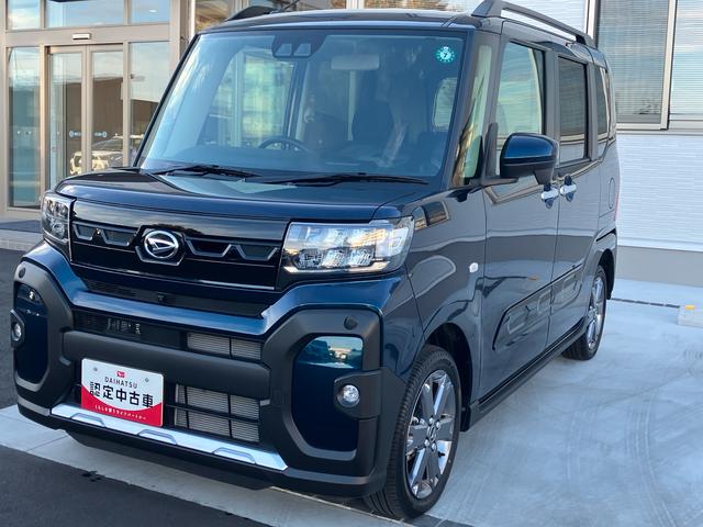 タントファンクロスターボ４ＷＤ　ＣＶＴ　６６０ｃｃ　両側電動スライドドア　衝突被害軽減ブレーキ　横滑り防止装置　ＡＢＳ　アイドリングストップ　プッシュボタンスタート　前席シートヒーター　ベンチシート　オートエアコン（福島県）の中古車