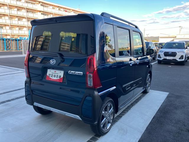 タントファンクロスターボ４ＷＤ　ＣＶＴ　６６０ｃｃ　両側電動スライドドア　衝突被害軽減ブレーキ　横滑り防止装置　ＡＢＳ　アイドリングストップ　プッシュボタンスタート　前席シートヒーター　ベンチシート　オートエアコン（福島県）の中古車