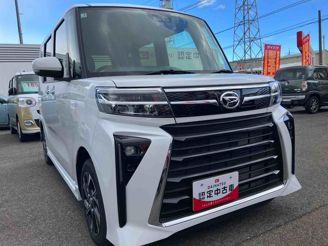 タントカスタムX スマートアシスト搭載2WD CVT 660cc 両側電動スライドドア オートライト 衝突被害軽減ブレーキ 横滑り防止装置 ABS アイドリングストップ プッシュボタンスタート 両側電動スライドドア オートエアコン(福島県)の中古車