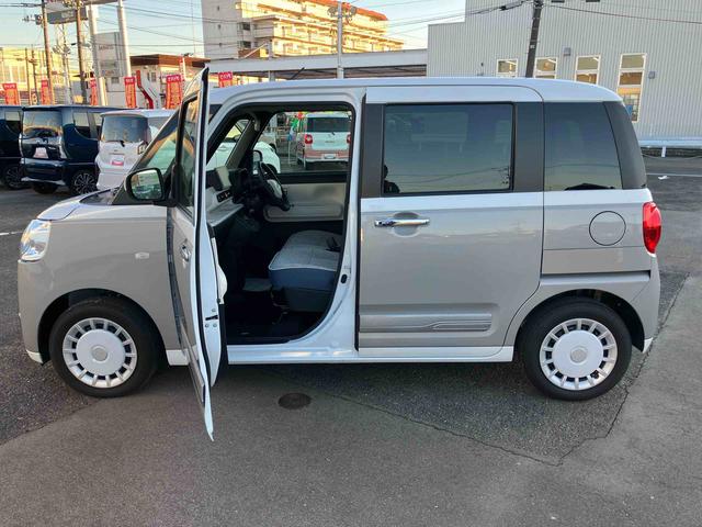 ムーヴキャンバスストライプスＧ２ＷＤ　ＣＶＴ　６６０ｃｃ　衝突被害軽減ブレーキ　横滑り防止装置　ＡＢＳ　アイドリングストップ　プッシュボタンスタート　両側電動スライドドア　ディスプレイオーディオ　バックモニター　シートヒーター（福島県）の中古車