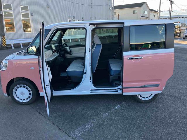 ムーヴキャンバスストライプスＧ２ＷＤ　ＣＶＴ　６６０ｃｃ　両側電動スライドドア　衝突被害軽減ブレーキ　横滑り防止装置　ＡＢＳ　アイドリングストップ　プッシュボタンスタート　ナビ　全方位モニター　シートヒーター　ドライブレコーダー（福島県）の中古車