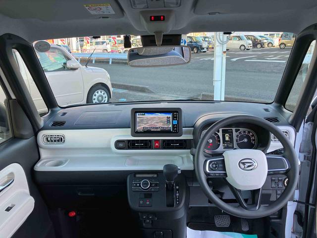 ムーヴキャンバスストライプスＧ２ＷＤ　ＣＶＴ　６６０ｃｃ　両側電動スライドドア　衝突被害軽減ブレーキ　横滑り防止装置　ＡＢＳ　アイドリングストップ　プッシュボタンスタート　ナビ　全方位モニター　シートヒーター　ドライブレコーダー（福島県）の中古車