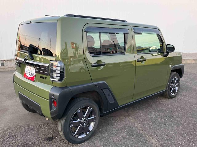 タフトＧターボ　４ＷＤ　ドラレコ・ＥＴＣ車載器付車６６０ｃｃ　４ＷＤ　ＣＶＴ　スカイフィールトップ　ナビ　全方位モニター　クルーズコントロール　衝突被害軽減ブレーキ　横滑り防止装置　ＡＢＳ　アイドリングストップ　プッシュボタンスタート　ワンオーナー車（福島県）の中古車