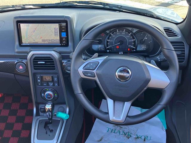 コペンローブ S2WD CVT 660cc 純正ナビ ターボ 電動開閉ルーフ パドルシフト アイドリングストップ プッシュボタンスタート ABS MOMOステアリング オートエアコン シートヒーター(福島県)の中古車