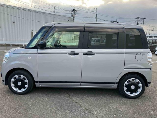 ムーヴキャンバスＧブラックアクセントＶＳ　ＳＡIII　車検整備付２ＷＤ　ＣＶＴ　６６０ｃｃ　ＥＴＣ車載器　両側電動スライドドア　衝突被害軽減ブレーキ　横滑り防止装置　ＡＢＳ　アイドリングストップ　プッシュボタンスタート　車検整備付　ワンオーナー車（福島県）の中古車