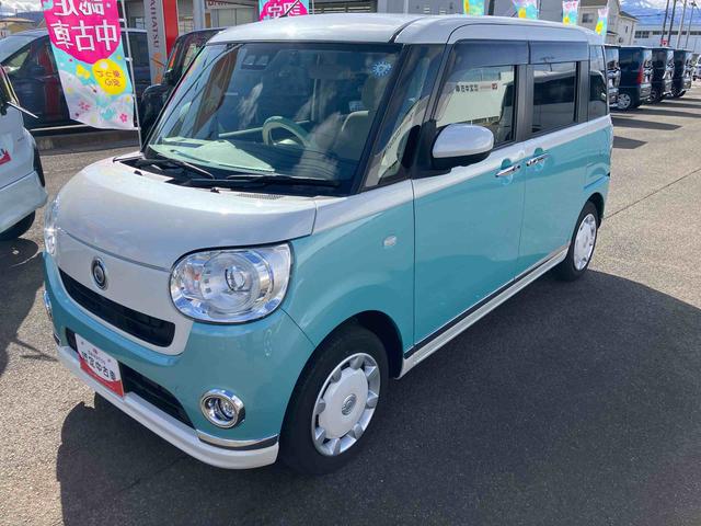 ムーヴキャンバスＧメイクアップＶＳ　ＳＡIII２ＷＤ　ＣＶＴ　６６０ｃｃ　ナビ　全方位モニター　両側電動スライドドア　衝突被害軽減ブレーキ　横滑り防止装置　ＡＢＳ　アイドリングストップ　プッシュボタンスタート　運転席シートヒーター（福島県）の中古車