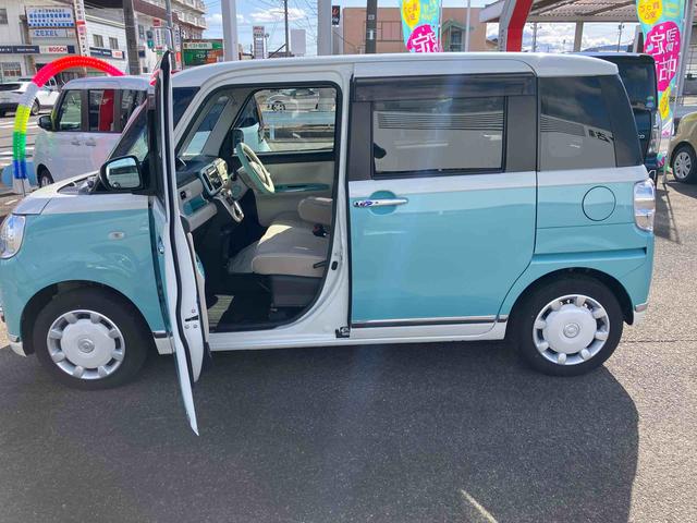 ムーヴキャンバスＧメイクアップＶＳ　ＳＡIII２ＷＤ　ＣＶＴ　６６０ｃｃ　ナビ　全方位モニター　両側電動スライドドア　衝突被害軽減ブレーキ　横滑り防止装置　ＡＢＳ　アイドリングストップ　プッシュボタンスタート　運転席シートヒーター（福島県）の中古車