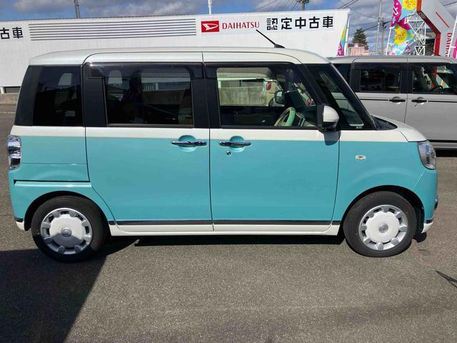 ムーヴキャンバスＧメイクアップＶＳ　ＳＡIII２ＷＤ　ＣＶＴ　６６０ｃｃ　ナビ　全方位モニター　両側電動スライドドア　衝突被害軽減ブレーキ　横滑り防止装置　ＡＢＳ　アイドリングストップ　プッシュボタンスタート　運転席シートヒーター（福島県）の中古車