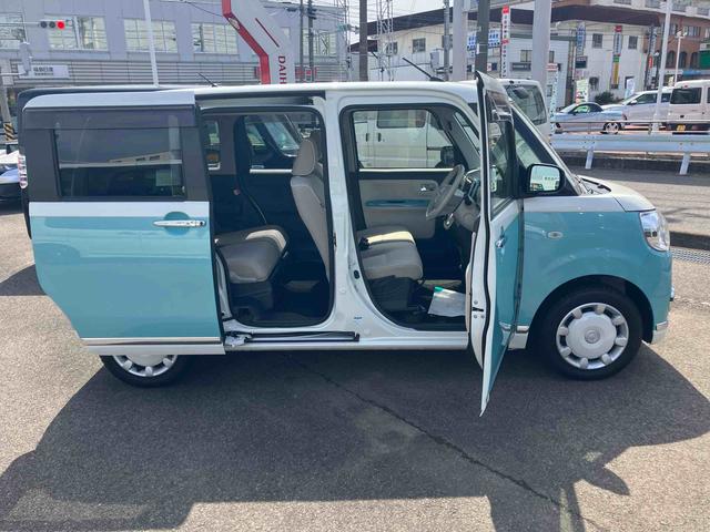 ムーヴキャンバスＸリミテッドメイクアップ　ＳＡII　車検整備付４ＷＤ　ＣＶＴ　６６０ｃｃ　ナビ　ＥＴＣ車載器　両側電動スライドドア　衝突被害軽減ブレーキ　横滑り防止装置　ＡＢＳ　アイドリングストップ　プッシュボタンスタート　車検整備付　ワンオーナー車（福島県）の中古車