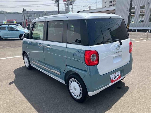 ムーヴキャンバスストライプスＧ２ＷＤ　ＣＶＴ　６６０ｃｃ　衝突被害軽減ブレーキ　横滑り防止装置　ＡＢＳ　サイドエアバッグ　ベンチシート　アイドリングストップ　プッシュボタンスタート　両側電動スライドドア　前席シートヒーター（福島県）の中古車