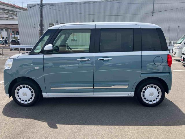 ムーヴキャンバスストライプスＧ２ＷＤ　ＣＶＴ　６６０ｃｃ　衝突被害軽減ブレーキ　横滑り防止装置　ＡＢＳ　サイドエアバッグ　ベンチシート　アイドリングストップ　プッシュボタンスタート　両側電動スライドドア　前席シートヒーター（福島県）の中古車