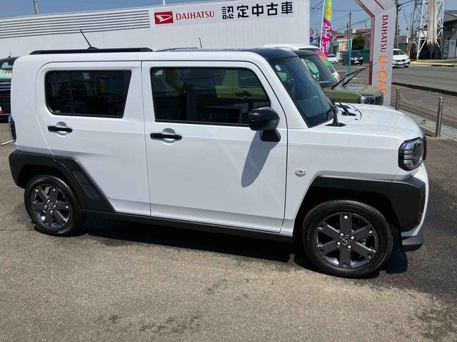 タフトＧ　ダーククロムベンチャー２ＷＤ　ＣＶＴ　６６０ｃｃ　ディスプレイオーディオ付き　バックモニター　衝突被害軽減ブレーキ　横滑り防止装置　ＡＢＳ　サイドエアバッグ　アイドリングストップ　プッシュボタンスタート　シートヒーター（福島県）の中古車