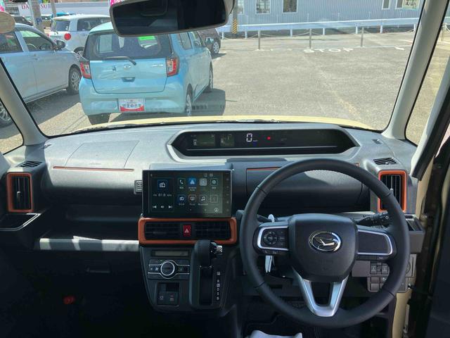 タントファンクロスターボターボ　２ＷＤ　スマートアシスト　ディスプレイオーディオ　バックモニター　両側電動スライドドア　シートヒーター　オートホールド機能　電動パーキングブレーキ　プッシュボタンスタート　フォグランプ（福島県）の中古車