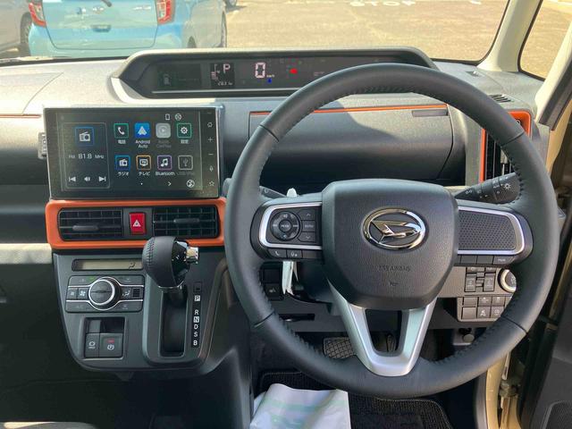 タントファンクロスターボターボ　２ＷＤ　スマートアシスト　ディスプレイオーディオ　バックモニター　両側電動スライドドア　シートヒーター　オートホールド機能　電動パーキングブレーキ　プッシュボタンスタート　フォグランプ（福島県）の中古車
