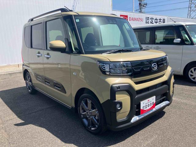 タントファンクロスターボターボ　２ＷＤ　スマートアシスト　ディスプレイオーディオ　バックモニター　両側電動スライドドア　シートヒーター　オートホールド機能　電動パーキングブレーキ　プッシュボタンスタート　フォグランプ（福島県）の中古車