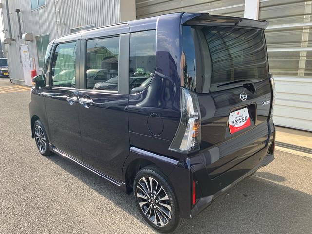 タントカスタムRSリミテッド4WD 660cc ターボ 衝突被害軽減ブレーキ 横滑り防止装置 ABS アイドリングストップ プッシュボタンスタート 両側電動スライドドア ディスプレイオーディオ バックモニター(福島県)の中古車