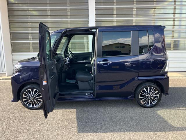 タントカスタムRSリミテッド4WD 660cc ターボ 衝突被害軽減ブレーキ 横滑り防止装置 ABS アイドリングストップ プッシュボタンスタート 両側電動スライドドア ディスプレイオーディオ バックモニター(福島県)の中古車
