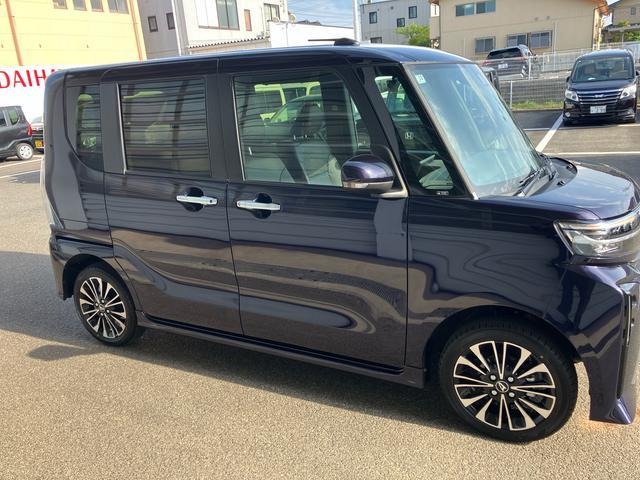 タントカスタムRSリミテッド4WD 660cc ターボ 衝突被害軽減ブレーキ 横滑り防止装置 ABS アイドリングストップ プッシュボタンスタート 両側電動スライドドア ディスプレイオーディオ バックモニター(福島県)の中古車